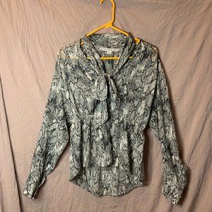 Hyfve Snake Print Blouse, M